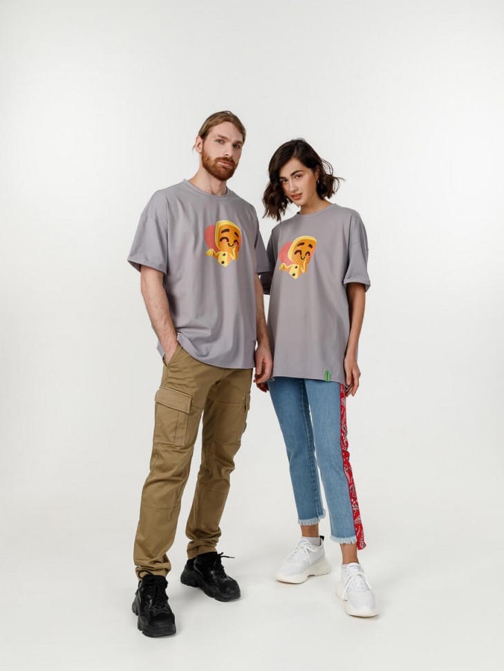 Футболка «Смущённый Печенюх», серая
