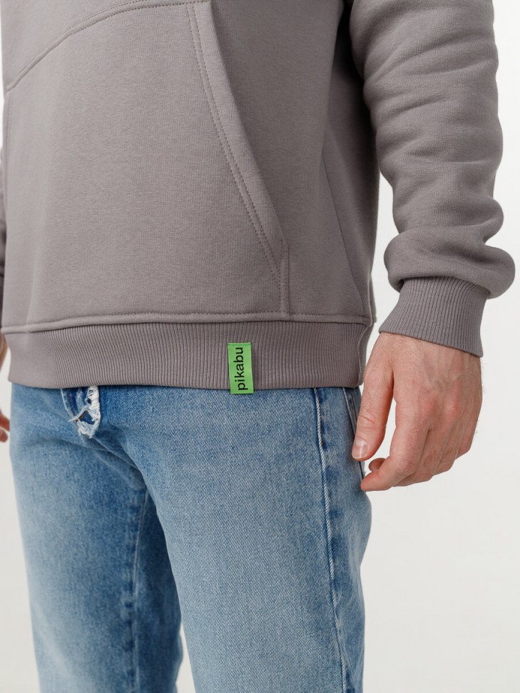 Худи «Пенный Печенюх», серое